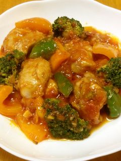鶏肉と野菜のトマトソース煮込み♫-レシピのメイン写真