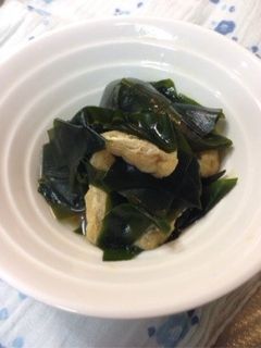ワカメと油揚げの煮物-レシピのメイン写真