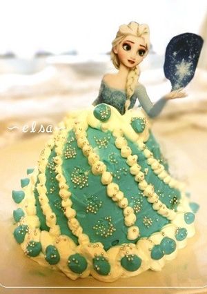 アナと雪の女王 ~エルサ~ ケーキ♡-レシピのメイン写真