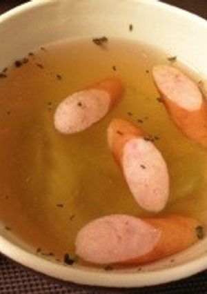セロリとウインナーのスープ-レシピのメイン写真