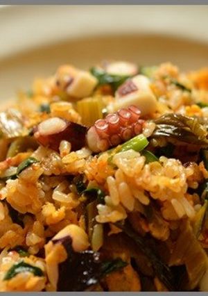 海鮮と高菜のチャーハン-レシピのメイン写真