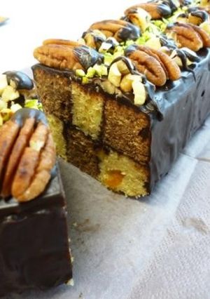 スクエアナッツチョコレートケーキ-レシピのメイン写真