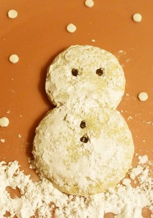 シュガークッキーで雪だるま ♪-レシピのメイン写真
