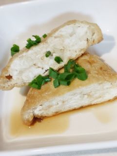 鶏つくね巾着の甘辛煮-レシピのメイン写真