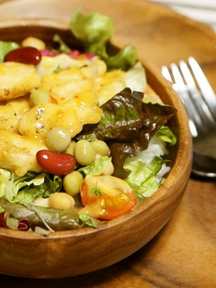 ささみのチリマヨサラダ丼-レシピのメイン写真