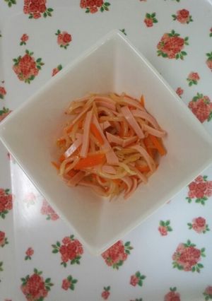 もやしとにんじんとハムのピリ辛ナムル-レシピのメイン写真