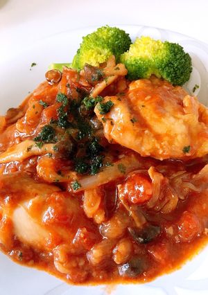 簡単やわらか〜♡チキンのトマト煮込み-レシピのメイン写真