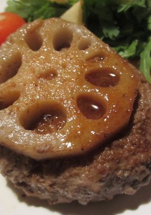 れんこんハンバーグ 照り焼きソース-レシピのメイン写真