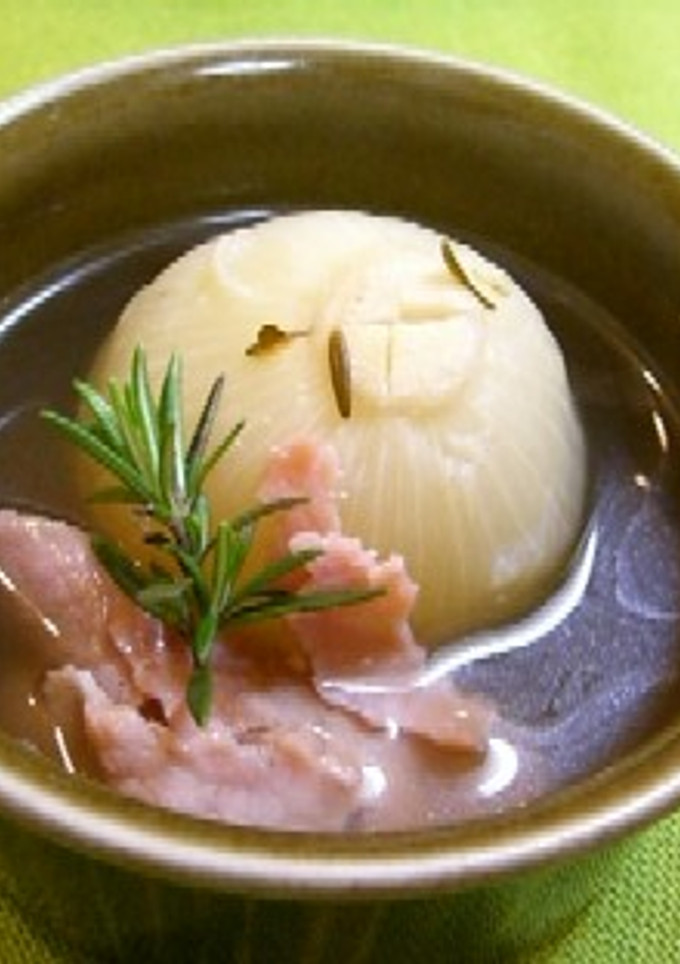 玉ねぎの丸ごとスープ-レシピのメイン写真