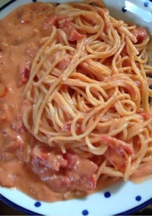 イタトマ風のトマトチーズクリームパスタ-レシピのメイン写真