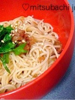 温かそうめんの梅だれ-レシピのメイン写真