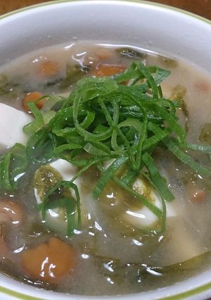 あおさ海苔となめこのお味噌汁-レシピのメイン写真
