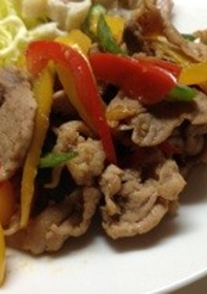 豚肉とピーマンのニンニク炒め(^_^)-レシピのメイン写真