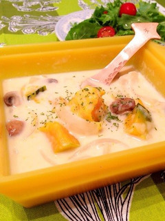 レンジで簡単☆かぼちゃのシチュー-レシピのメイン写真