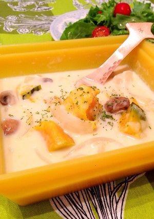 レンジで簡単☆かぼちゃのシチュー-レシピのメイン写真