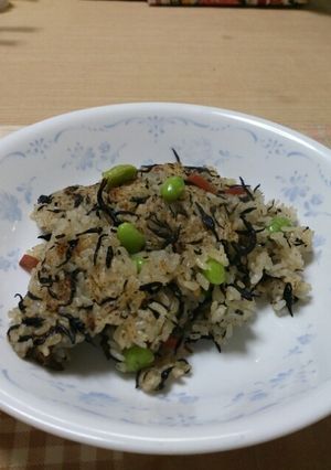 残り物のひじきおこげチャーハン-レシピのメイン写真