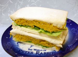 ピーナッツクリームであえた南瓜ツナサンド-レシピのメイン写真