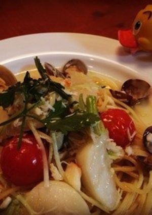 ずわい蟹と冬野菜のパスタ♪-レシピのメイン写真