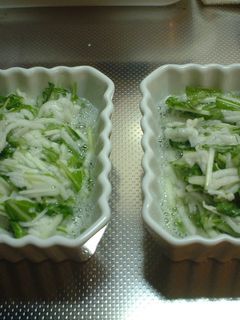 水菜と長芋のサラダ副菜-レシピのメイン写真