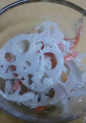 手間暇かけて絶品蓮根サラダ-レシピのメイン写真