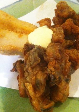 から揚げ粉大活躍☆軟骨＆鯵＆ポテト揚げ-レシピのメイン写真