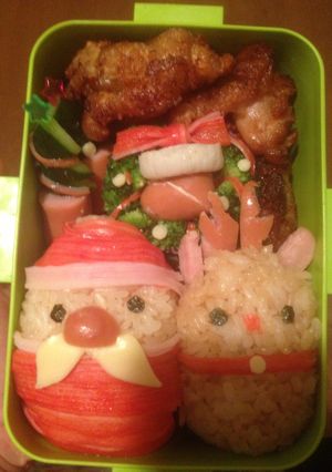 クリスマスキャラ弁-レシピのメイン写真