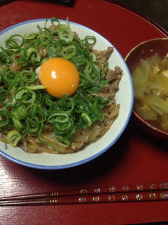 meiko風 たっぷりネギ玉牛丼-レシピのメイン写真