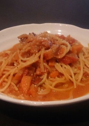 ミネストローネリメイク チーズinパスタ-レシピのメイン写真