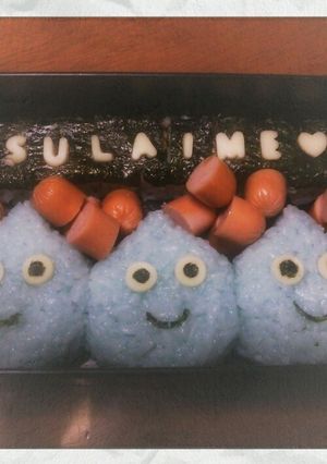 ドラクエ♪簡単スライムキャラ弁♥-レシピのメイン写真