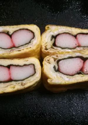 かにかま海苔巻き卵焼き-レシピのメイン写真