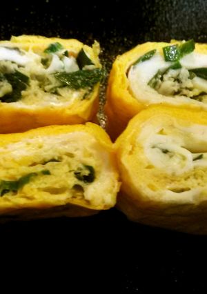 ニラ卵焼き-レシピのメイン写真