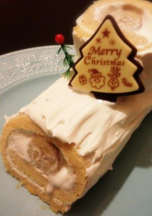 マスカルポーネクリームのロールケーキ-レシピのメイン写真