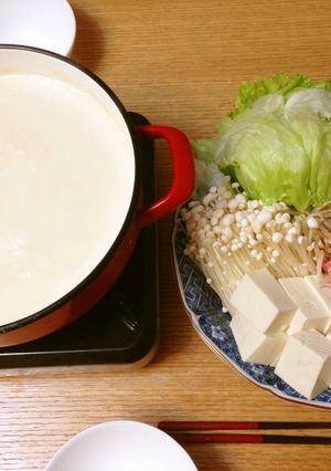 豆乳レタス鍋-レシピのメイン写真