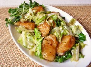 キャベツと鶏むね肉のオイスター炒め-レシピのメイン写真