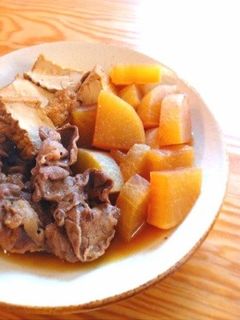 牛肉と大根と厚揚げの炊いたん-レシピのメイン写真