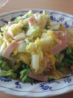 白菜とハムの甘酢サラダ-レシピのメイン写真