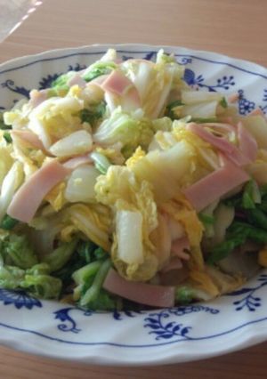 白菜とハムの甘酢サラダ-レシピのメイン写真