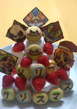 キャラチョコONケーキ♪ポケモン-レシピのメイン写真