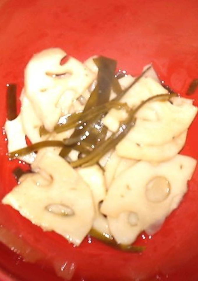 簡単＠れんこんと昆布の煮物-レシピのメイン写真