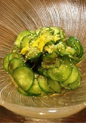 柚子香る♥️ねば〜るきゅうりの酢の物-レシピのメイン写真