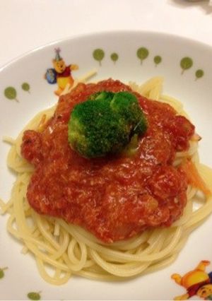 簡単に。カニ缶とトマト缶のパスタソース-レシピのメイン写真