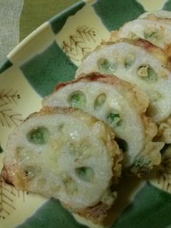 ☆生ハムチーズ♪蓮根のはさみ揚げ☆-レシピのメイン写真