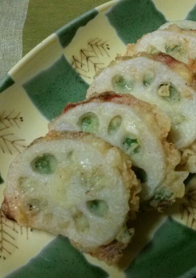 ☆生ハムチーズ♪蓮根のはさみ揚げ☆-レシピのメイン写真