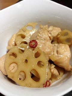蓮根と鶏の煮物-レシピのメイン写真