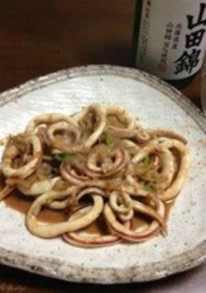 日本酒に最高☆いかのわた炒め-レシピのメイン写真