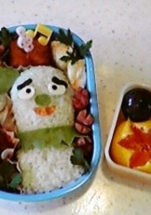 Eテレみいつけた！のサボさんのキャラ弁♪-レシピのメイン写真