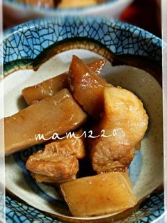 豚バラブロックとこんにゃくの酢醤油煮☆-レシピのメイン写真