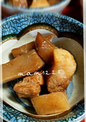 豚バラブロックとこんにゃくの酢醤油煮☆-レシピのメイン写真
