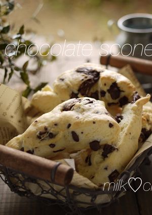 動画あり☆チョコスコーン簡単おうちカフェ-レシピのメイン写真