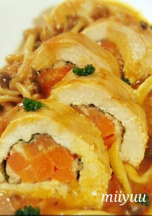 決定版 ♡ チキンロールのトマト煮-レシピのメイン写真